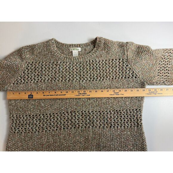 Orvis Multicolor Knit Pullover Sweater Cotton Acrylic Polyester Women's L Large - Picture 6 of 10